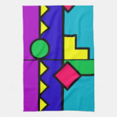 Retro 80s Color Block Theedoek (Verticaal)