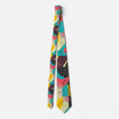 Retro 80s Custom Tie – Elegant Fashion Stropdas (Achterkant)