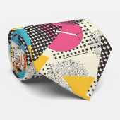 Retro 80s Custom Tie – Elegant Fashion Stropdas (Opgerold)