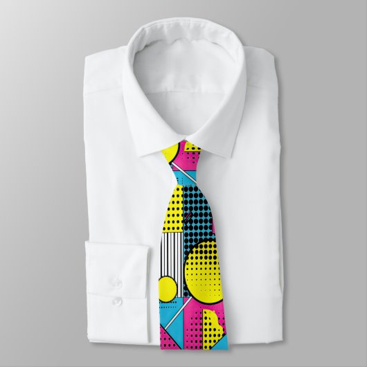 Retro 80s Custom Tie – Elegant Fashion Stropdas (Gebonden)