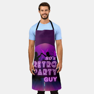Retro 80s Disco Dance Party Neon Paarse Funky Schort