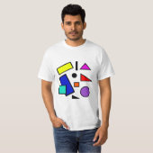 Rétro 80s forme le T-shirt (Devant entier)
