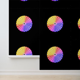 Retro 80s Gepixelde Glazen Piramide Schaakbord  Behang