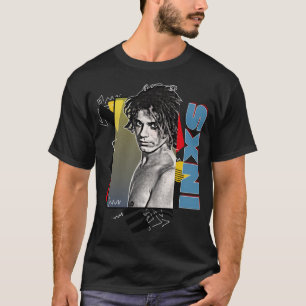 Retro 80s gestileerde INXS T-shirt