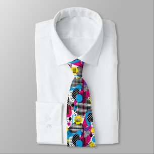 Retro 80s Herenstrik – Elegante Mode Stropdas