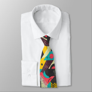 Retro 80s Herenstrik – Elegante Mode Stropdas