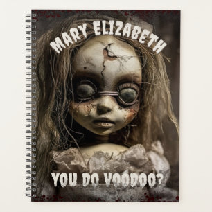 Rétro 80s Horreur Haunted Voodoo Doll Planner