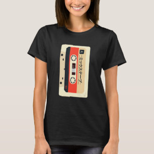 Retro  80s Japans muziekCassettebandje T-shirt