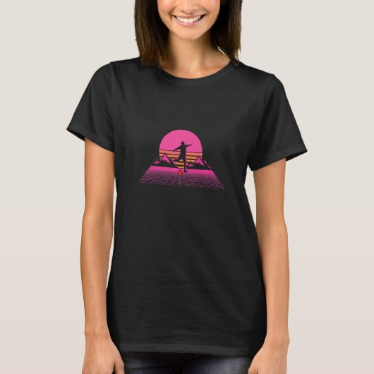 Retro 80s Kickball Kickball Player Premium T-shirt (Voorkant)