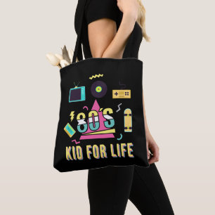 Retro 80's Kind voor het Leven 1980s Cool Eightie Draagtas
