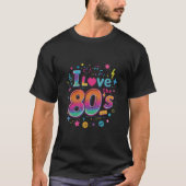 Retro 80's Love T-Shirt Design (Voorkant)