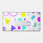 Retro 80s Memphis Geometric Pattern (Clavier et souris)