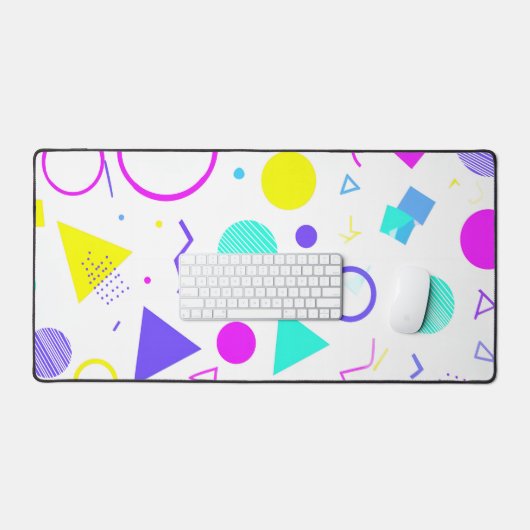 Retro 80s Memphis Geometric Pattern (Clavier et souris)