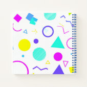 Retro 80s Memphis Geometric Pattern Notitieboek (Achterkant)