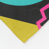 Retro 80s Memphis geometrisch ontwerp Fleece Deken (Hoek)
