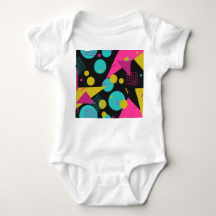Retro 80s Memphis geometrisch ontwerp Romper