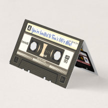 Retro 80's Mix Tape-cassettes en -platen