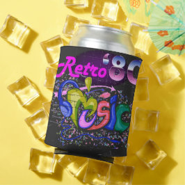 Retro 80s Muziek Geluid Blikjeskoeler