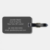 Retro 80's Neon Patterned Cassettebandjes van 90's Bagagelabel (Achterkant horizontaal)