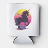 Retro 80s Neon Unicorn (1) Blikjeskoeler (Voorkant)