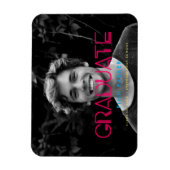 Retro 80s neonverlichting Foto-afstuderen Magneet (Verticaal)