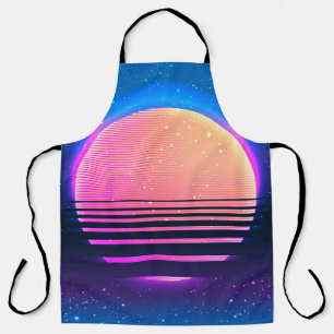 Retro  80s of 90s geometrische stijl abstract schort