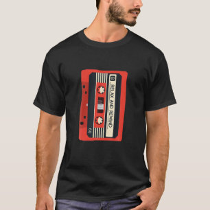Retro 80S ontspan en wind muziekcassette terug T-shirt
