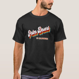 Retro 80s Palm Desert California CA T-shirt