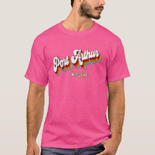 Retro 80s Port Arthur Texas TX T-shirt