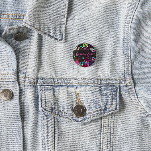 Retro 80's, Retro, elke leeftijd Ronde Button 3,2 Cm (In situ)