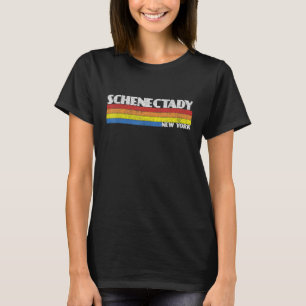 Retro 80s Schenectady New York NY Aandenken T-shirt