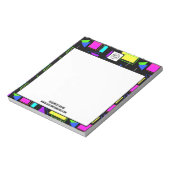 RETRO 80S SHAPE PATTERN BUSINESS COMPANY LOGO NOTITIEBLOK (Gedraaid)