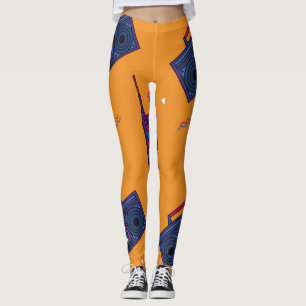 Retro 80s stijl achtergrond, kleurrijk. leggings