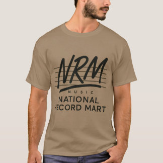 Retro 80s-stijl muziek NRM NATIONAL RECORD MART T-shirt