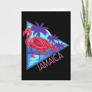 Retro 80s Strand Vintage Vakantie Jamaica Voor Man Kaart