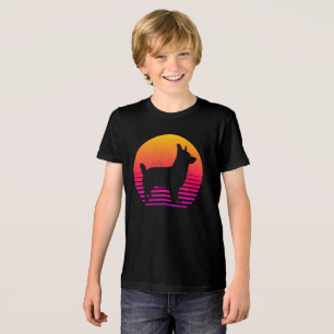 Retro 80's Style Corgi Tri-Blend Shirt