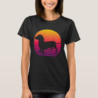  Retro 80's Style Teckel T-shirt