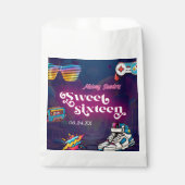 Retro 80's Sweet 16 Verjaardagsfeest Bedankzakje (Voorkant)