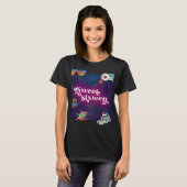 Retro 80's Sweet 16 Verjaardagsfeest T-shirt (Voorkant volledig)