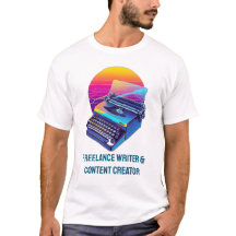 Retro 80s Synthwave Freelance Schrijver
