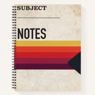 Retro 80s VHS Tape Notitieboek School Stranger Din