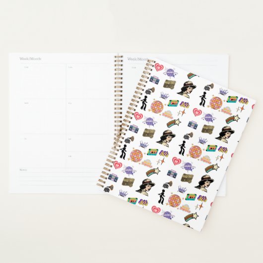 Retro 80's Vibes geheugen Planner (Display)
