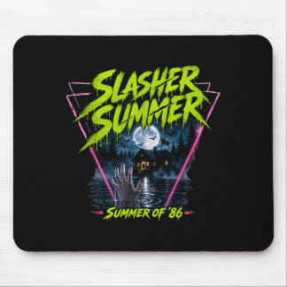 Retro 80s Zomer Halloween Grappige Slasher Zomer Muismat