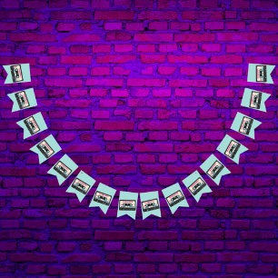 Retro 80th Birthday Party Vlaggetjes