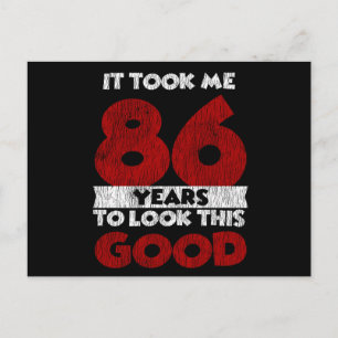 Retro 86 Jaar Oud Funny 86e Verjaardagscadeau Briefkaart