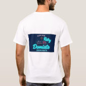 Retro 8-bit gaming joystick design T-shirt (Achterkant)