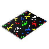 Retro 8 Bit Video Game Graphics Pattern Notitieboek (Linkerzijde)