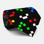 Retro 8-bits videographicspatroon stropdas (Opgerold)
