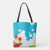 Retro 8-bits videospel Geïnspireerde Canvas tas (Achterkant)