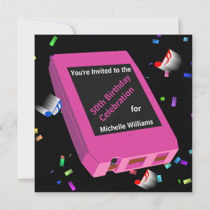 Retro 8-Track 50th Birthday Kaart